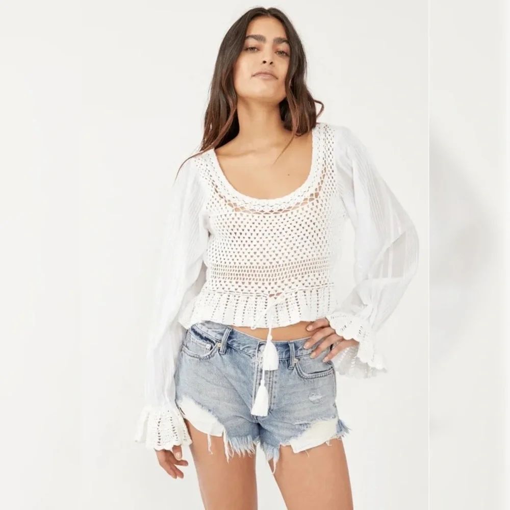 Free Peopl Megan Crochet Top